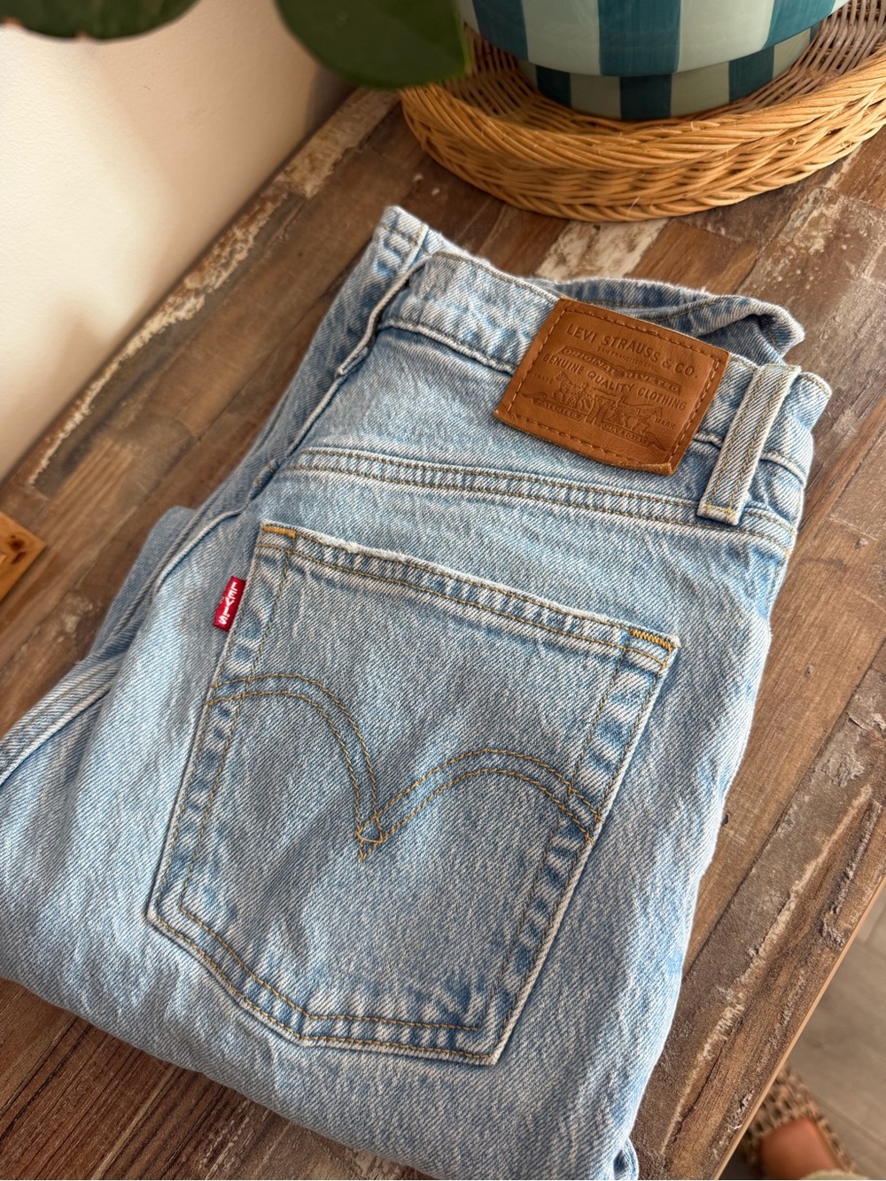 Levi's Light Wash Straight Leg Jeans
